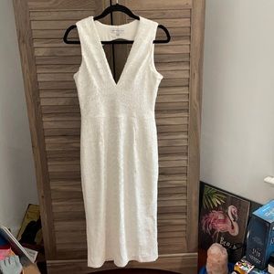 Dress The Population White Rani Sequin Dress